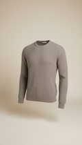Fine Knit Ash Taupe Sweater