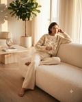 Ivory Belted Wool Coat