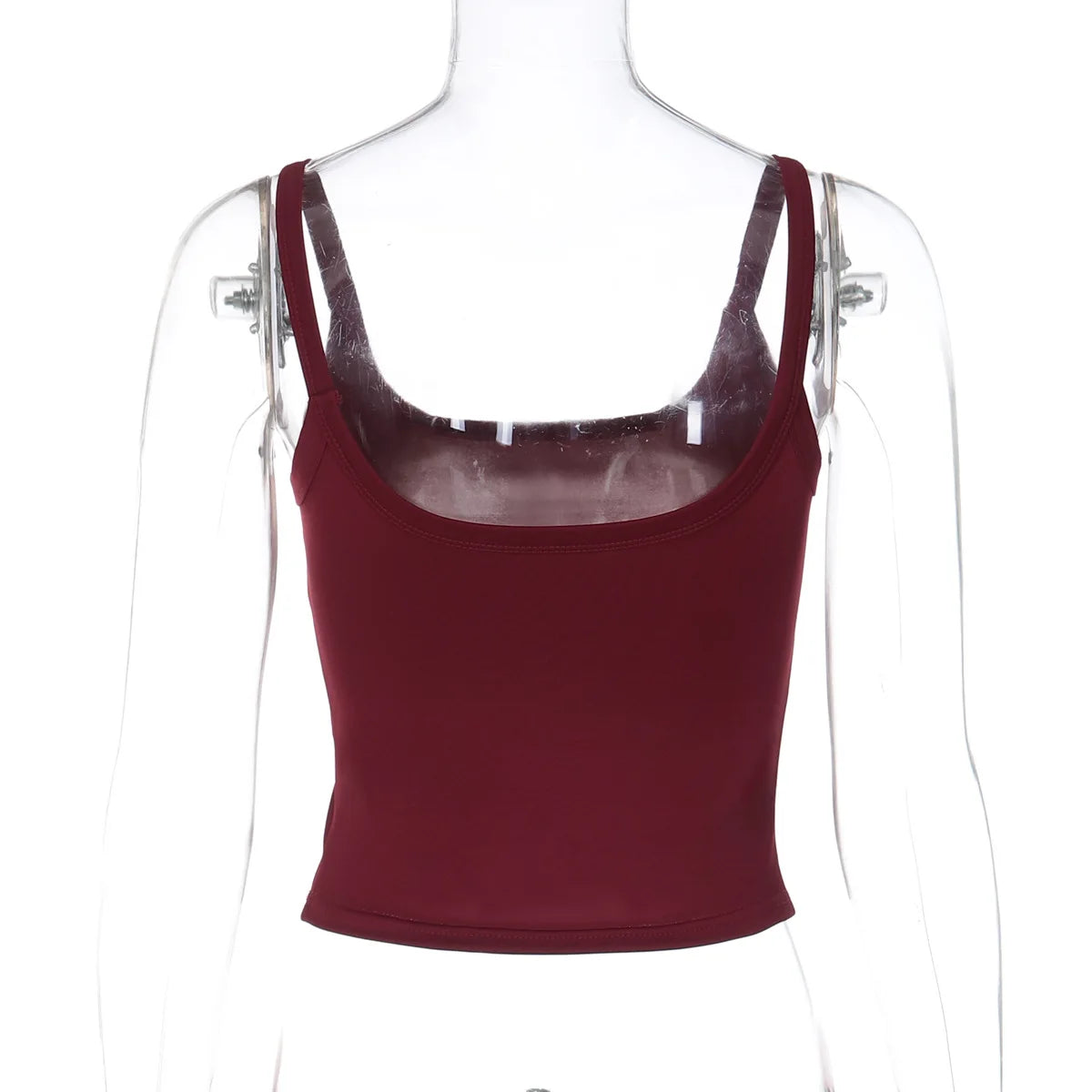 Solid Color Sexy Spaghetti Strap Tank Top Women Sleeveless Slim Cami Vest