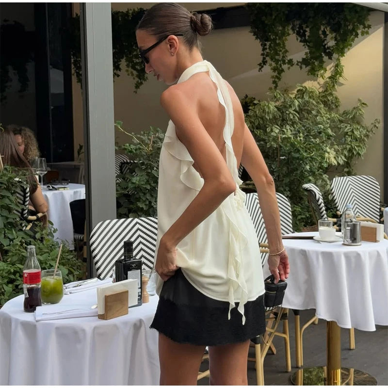 Sexy Pleated Strapless Maxi Dress Women Chic Solid Sleeveless Backless Loose Long Dresses 2026 Summer Lady Vacation Beach Outfit