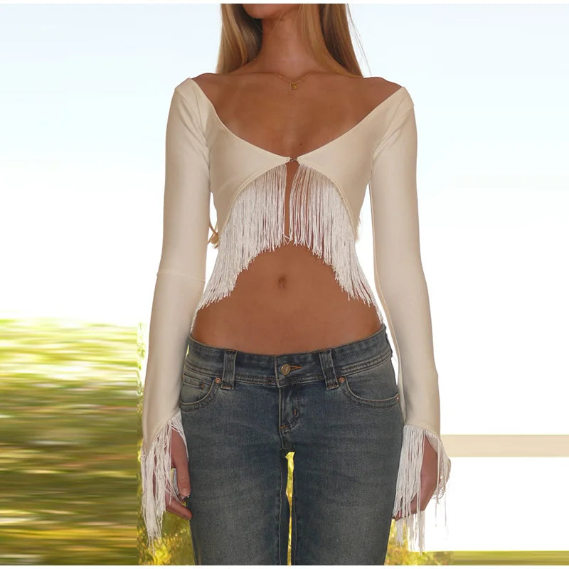 Solid Satin Women Fringe Top Cross Halter Neck Sleeveless Off Shoulder Backless Fashion Crop Tank Tops 2026 Summer Chic Outfits