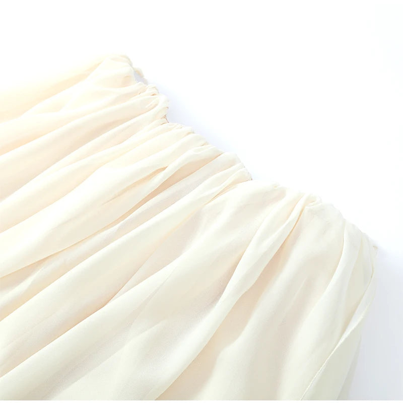 Sexy Pleated Strapless Maxi Dress Women Chic Solid Sleeveless Backless Loose Long Dresses 2026 Summer Lady Vacation Beach Outfit