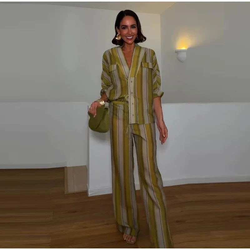 Stripe Wrap Tie Shirt Mini Dress Lapel Collar Long Flare Sleeve Loose Casual Dresses 2026 Summer Beach Vacation Fashion Outfit